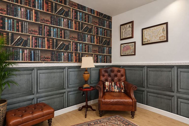 Hesslewood House library